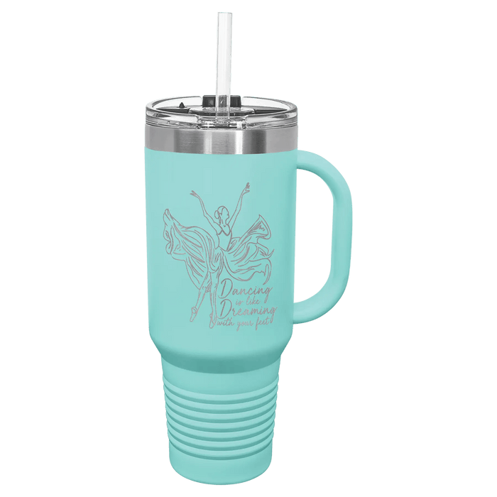 40 oz. Travel Mug with Handle - Customized - Smalltown Connetchin