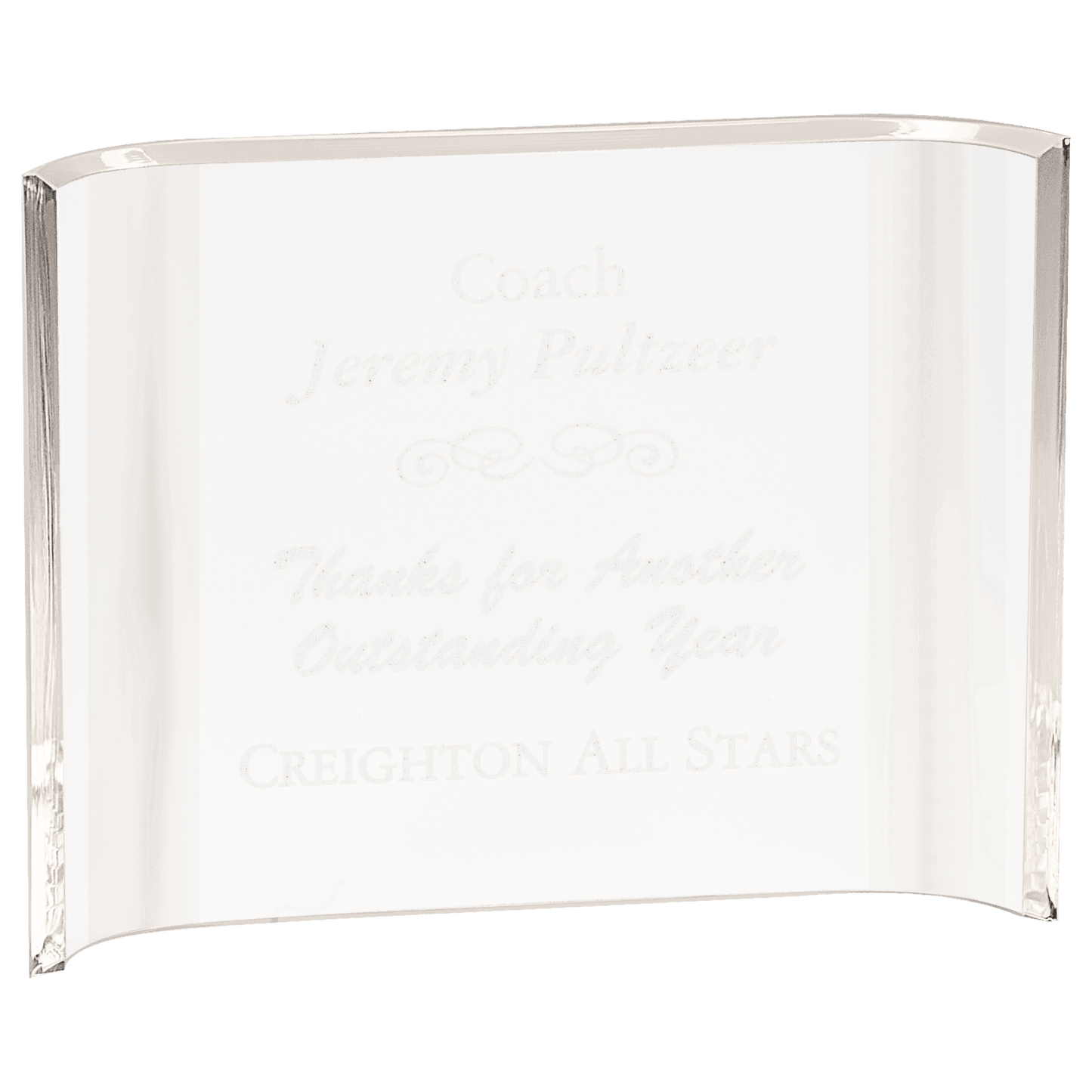 Acrylic Crescent Award