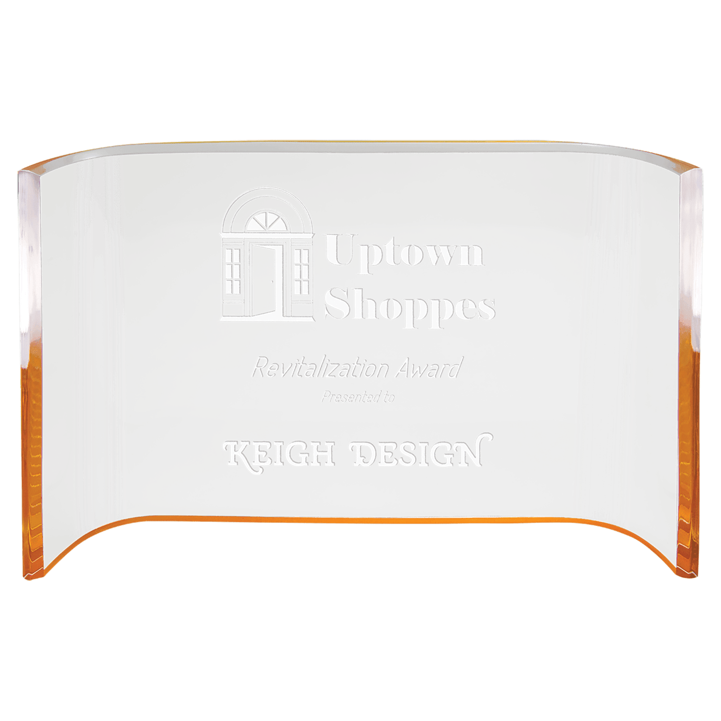 Acrylic Crescent Award