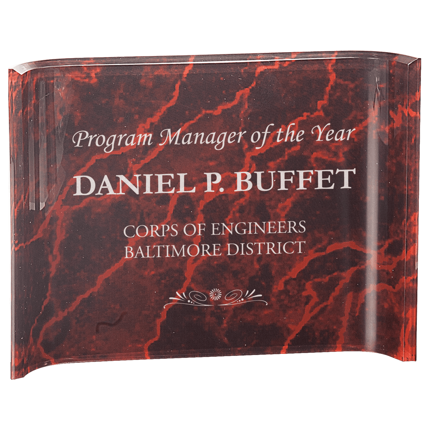 Acrylic Crescent Award