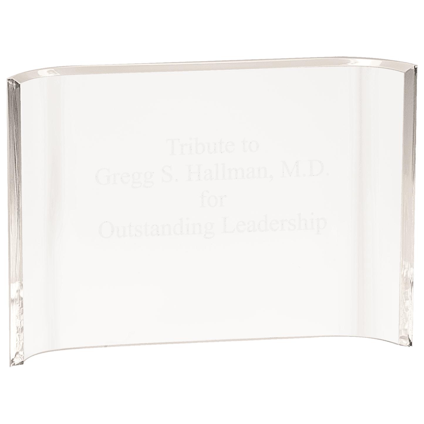 Acrylic Crescent Award