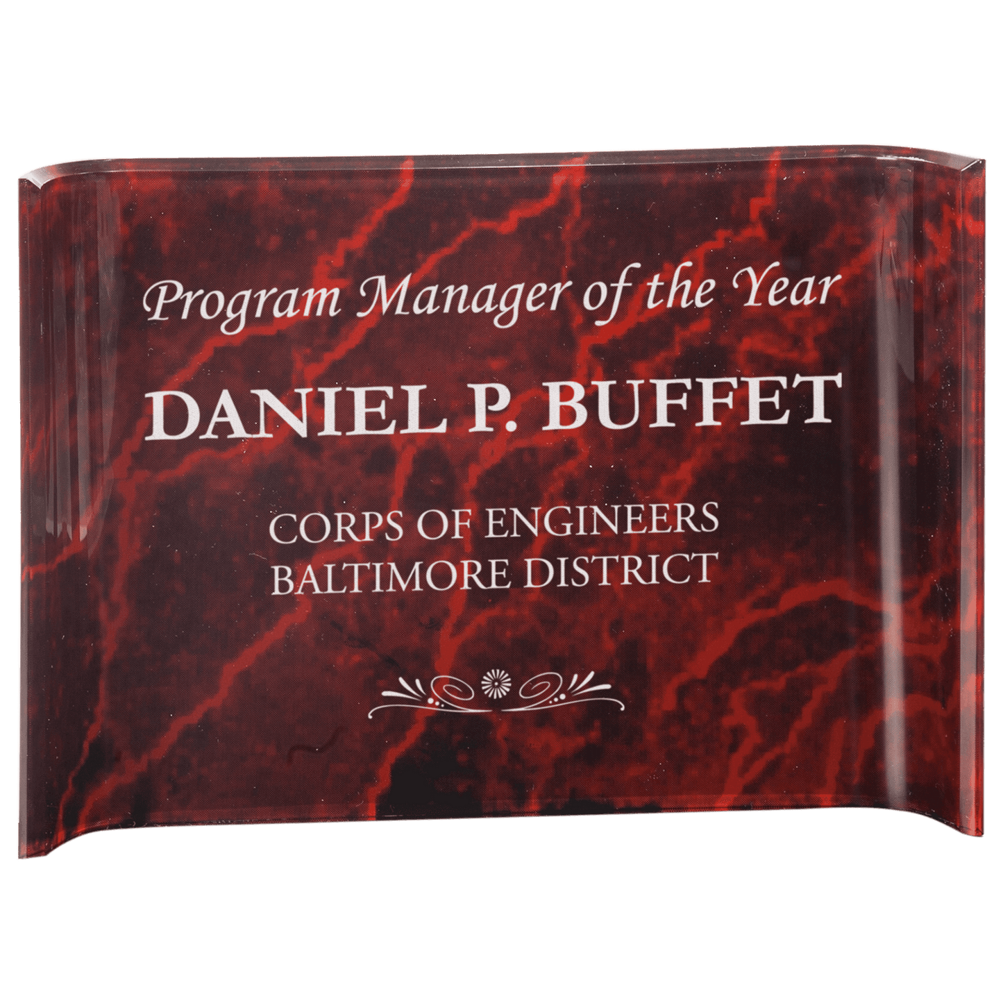 Acrylic Crescent Award