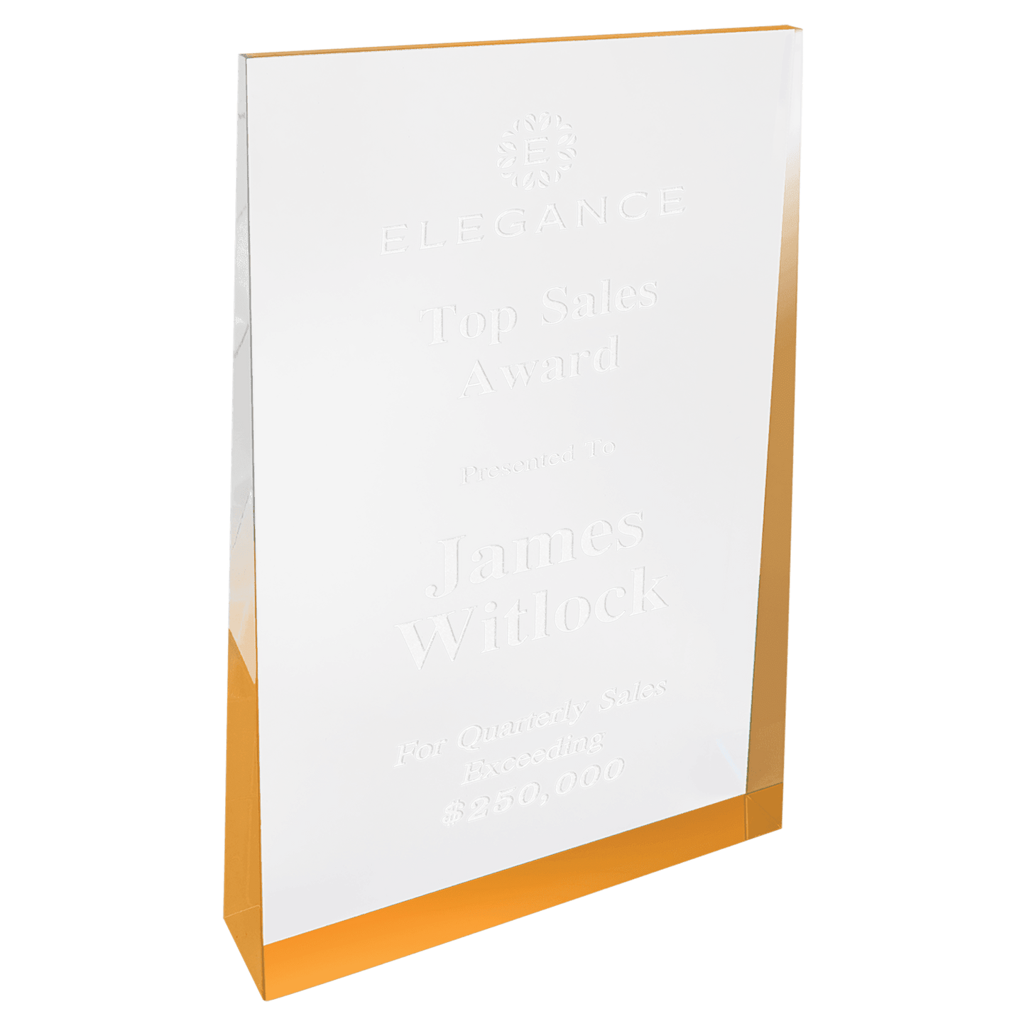 Acrylic Wedge Award