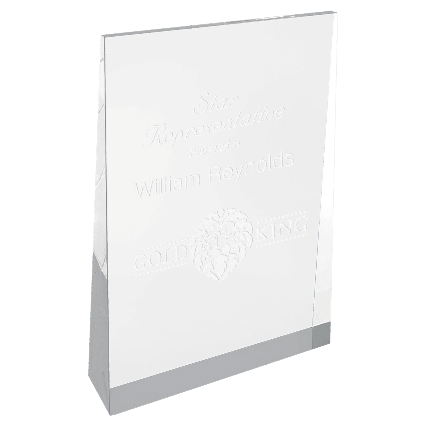 Acrylic Wedge Award