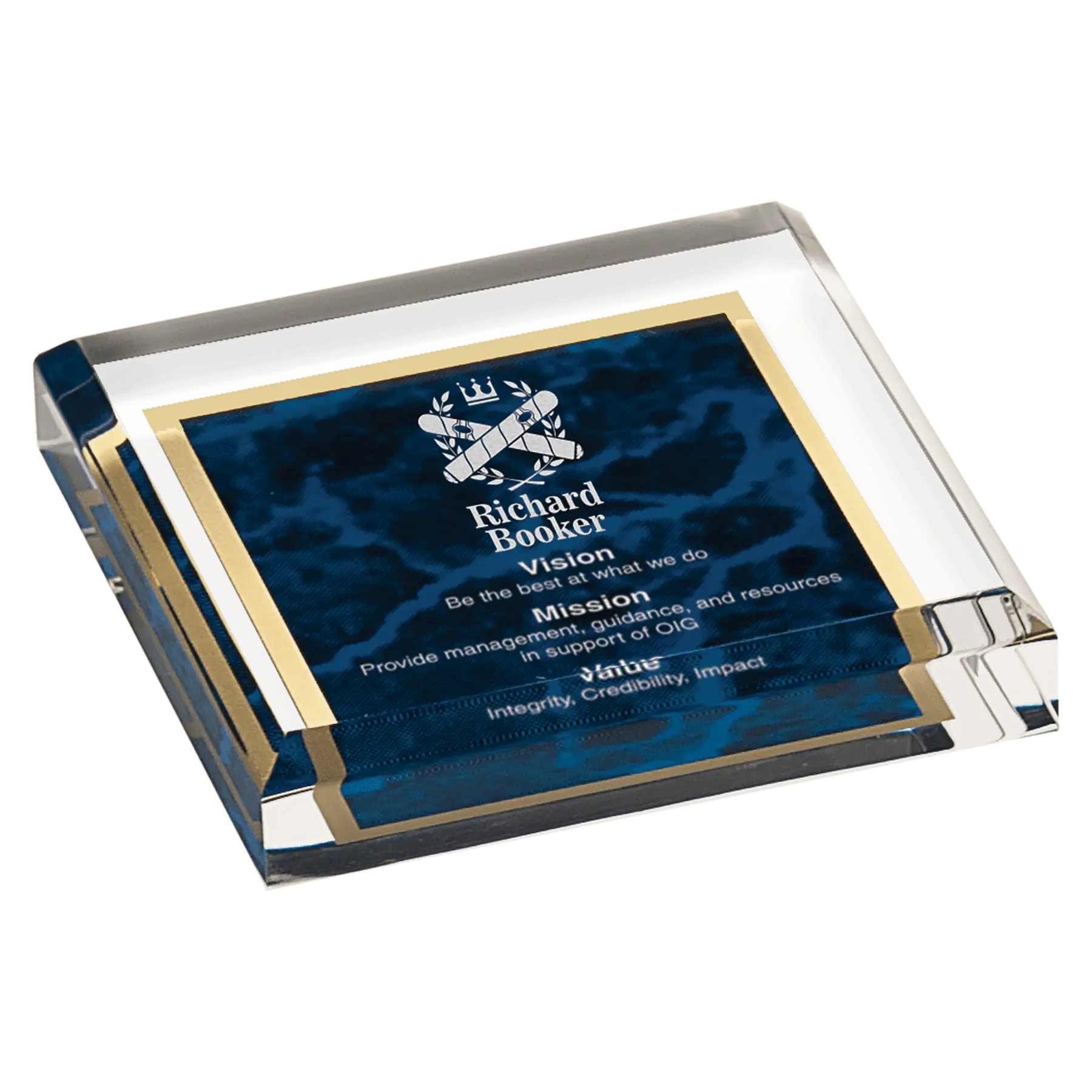 Paperweight - Acrylic JDS