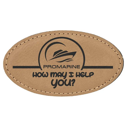 Leatherette Badge Blank with Magnet - Custom JDS