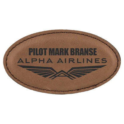 Leatherette Badge Blank with Magnet - Custom JDS