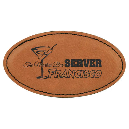Leatherette Badge Blank with Magnet - Custom JDS