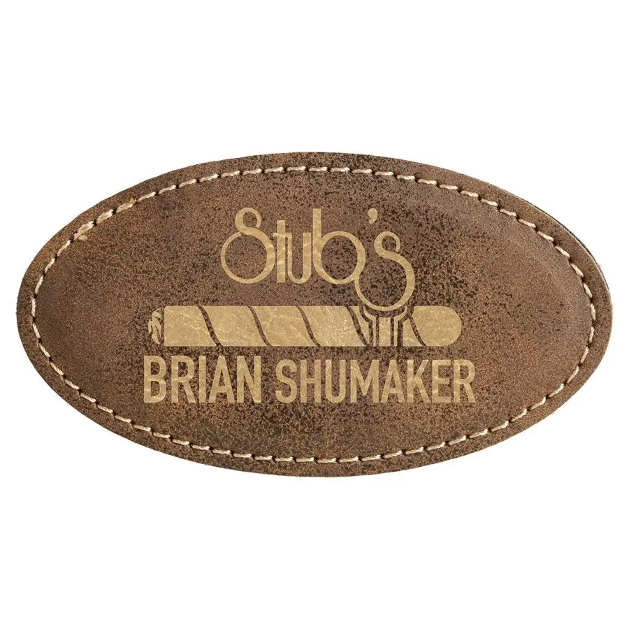 Leatherette Badge Blank with Magnet - Custom JDS