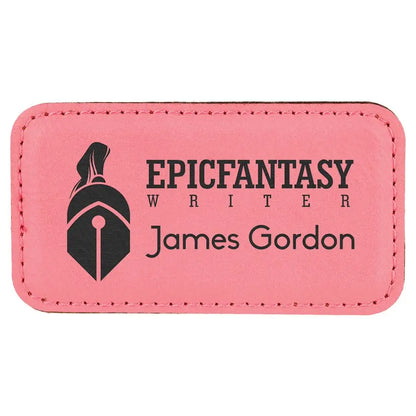 Leatherette Badge Blank with Magnet - Custom JDS