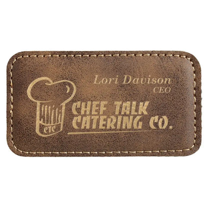 Leatherette Badge Blank with Magnet - Custom JDS
