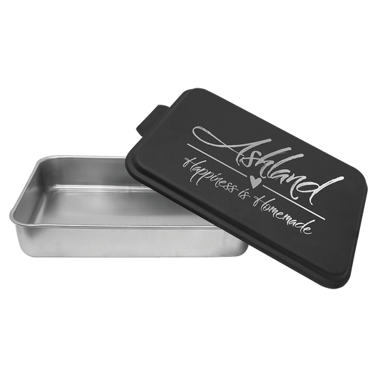 Custom Cake Pan with Lid - Laser Etched