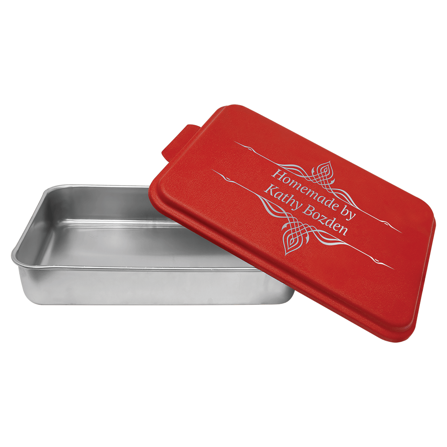 Custom Cake Pan with Lid - Laser Etched
