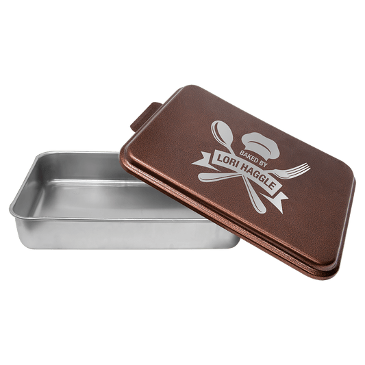 Custom Cake Pan with Lid - Laser Etched