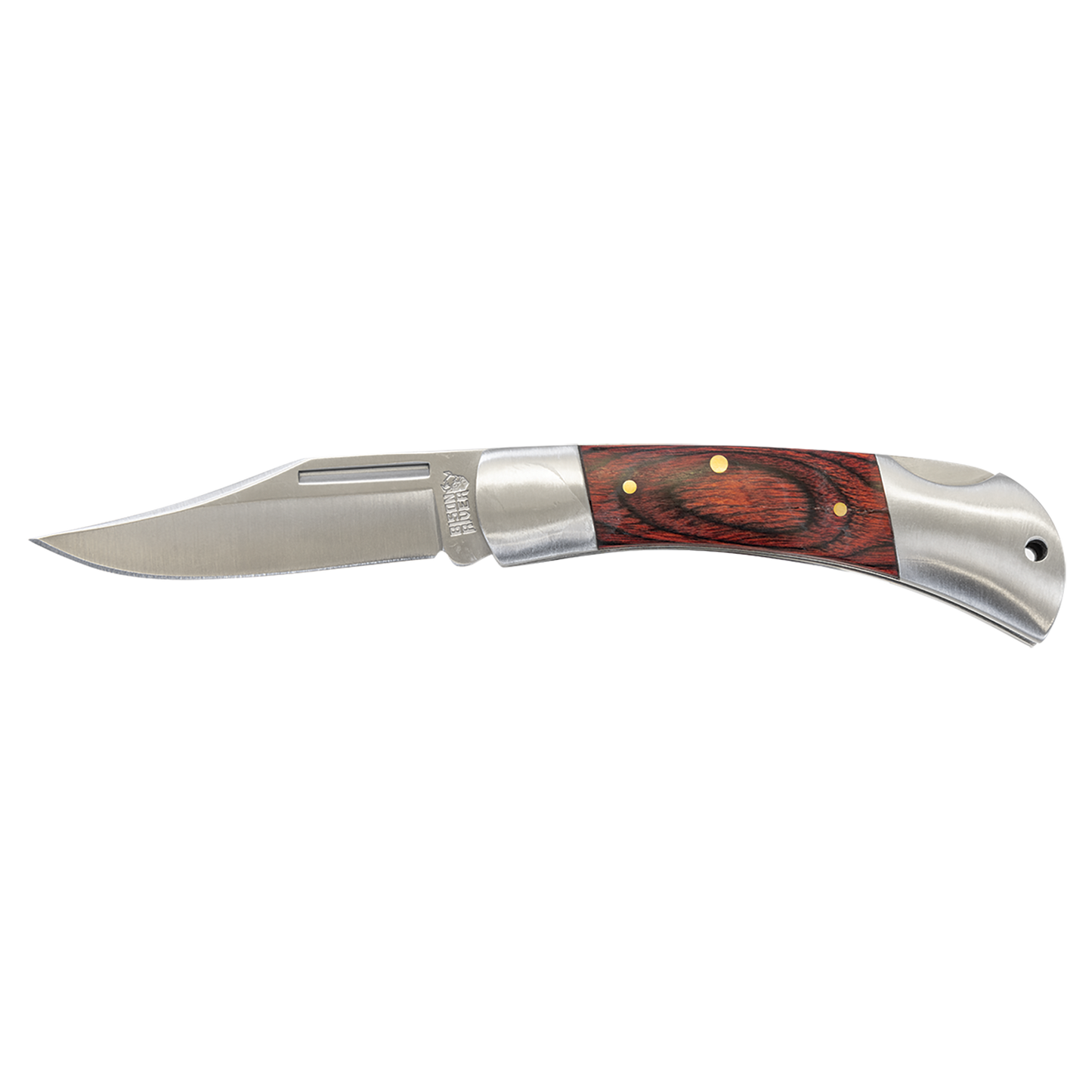 BISON RIVER  3 1/2" Wood Folding Knife - Beacon Laser Creations LLC