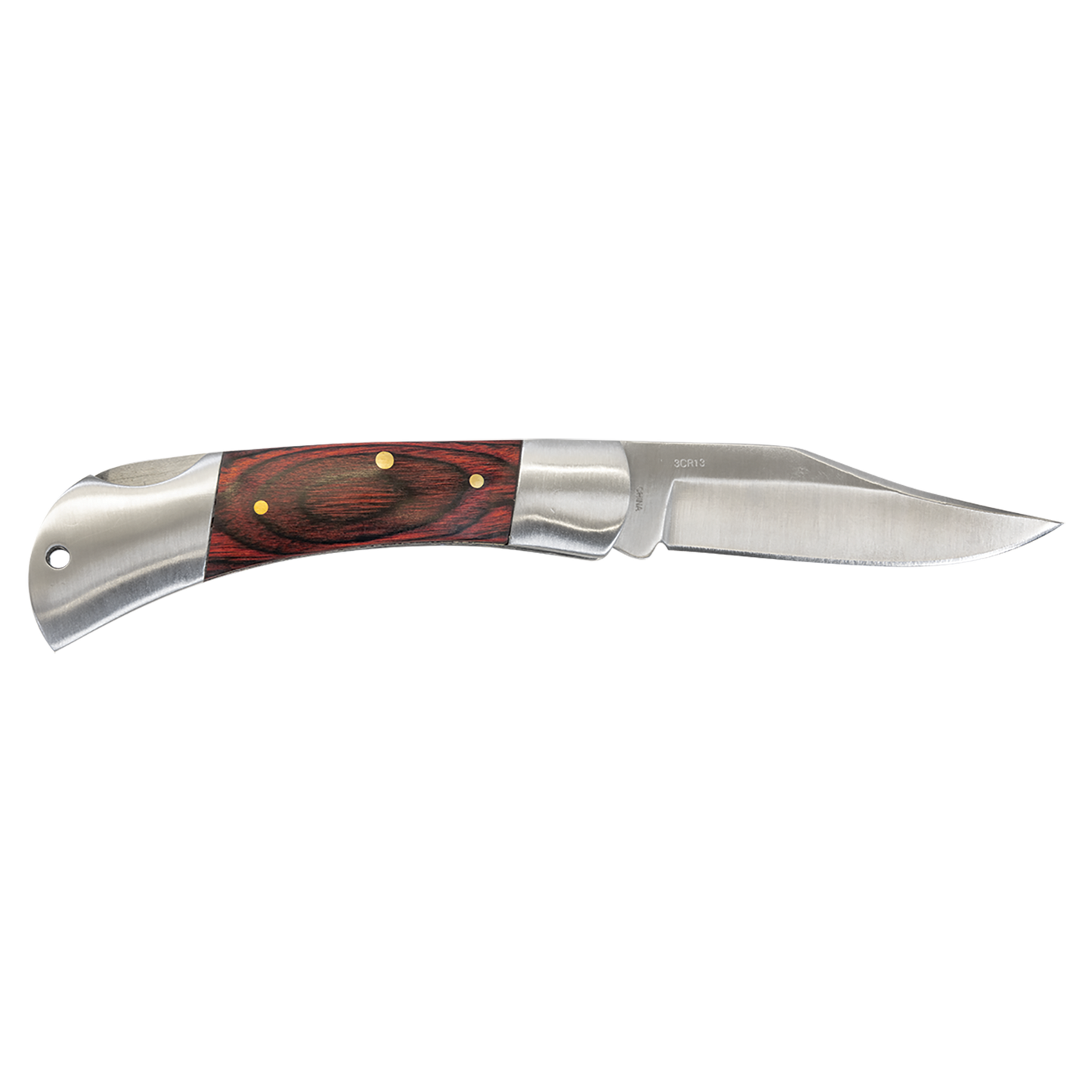 BISON RIVER  3 1/2" Wood Folding Knife - Beacon Laser Creations LLC