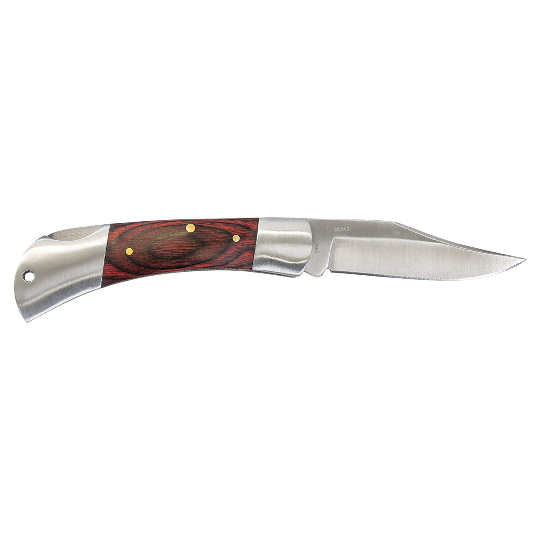 BISON RIVER  3 1/2" Wood Folding Knife - Beacon Laser Creations LLC