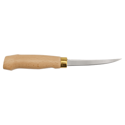 Bison River 4-inch fillet knife with wood handle and stainless steel blade