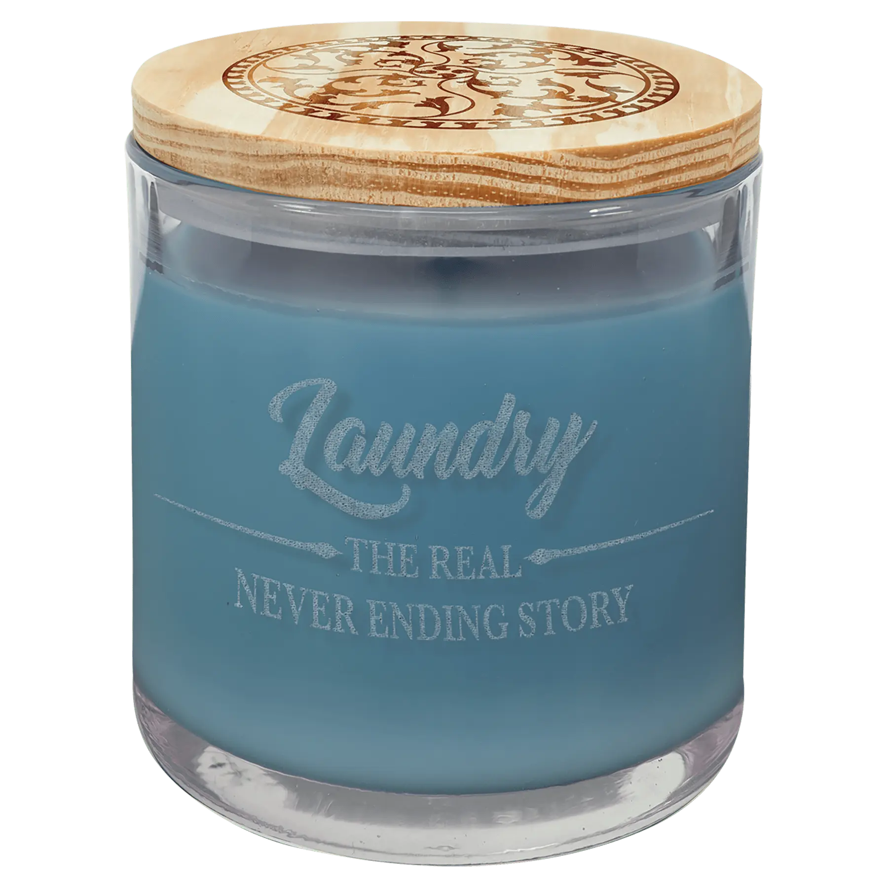 Candle in a Jar with Wood Lid - 14 oz. - Custom JDS