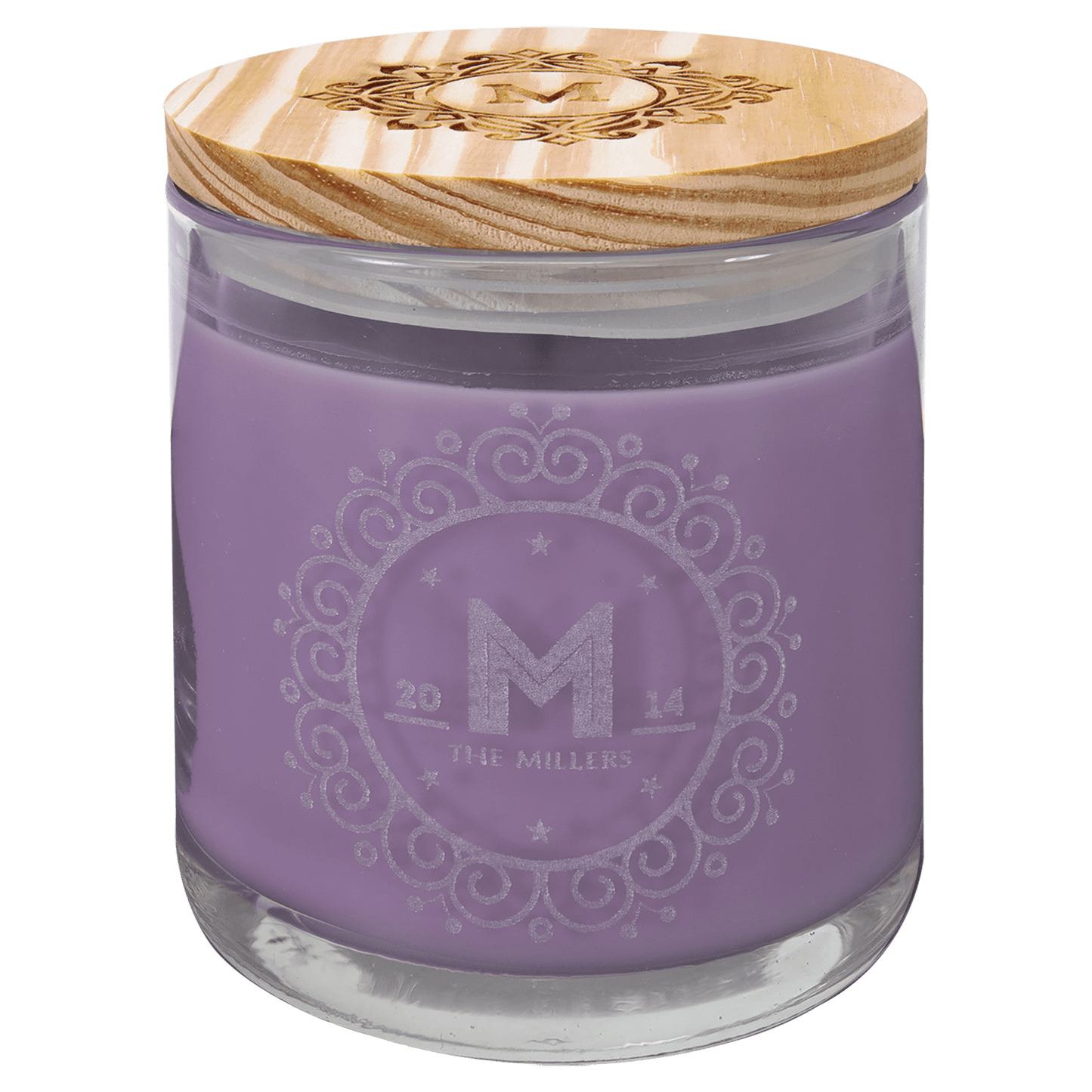 Candle in a Jar with Wood Lid - 14 oz. - Custom