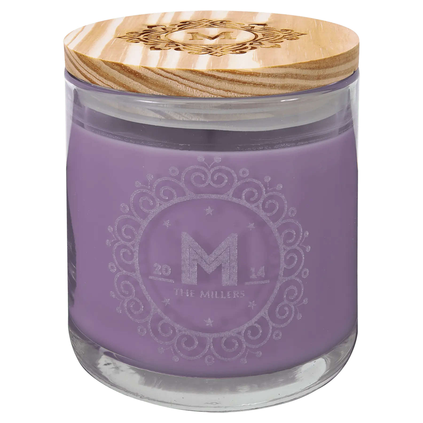 Candle in a Jar with Wood Lid - 14 oz. - Custom JDS