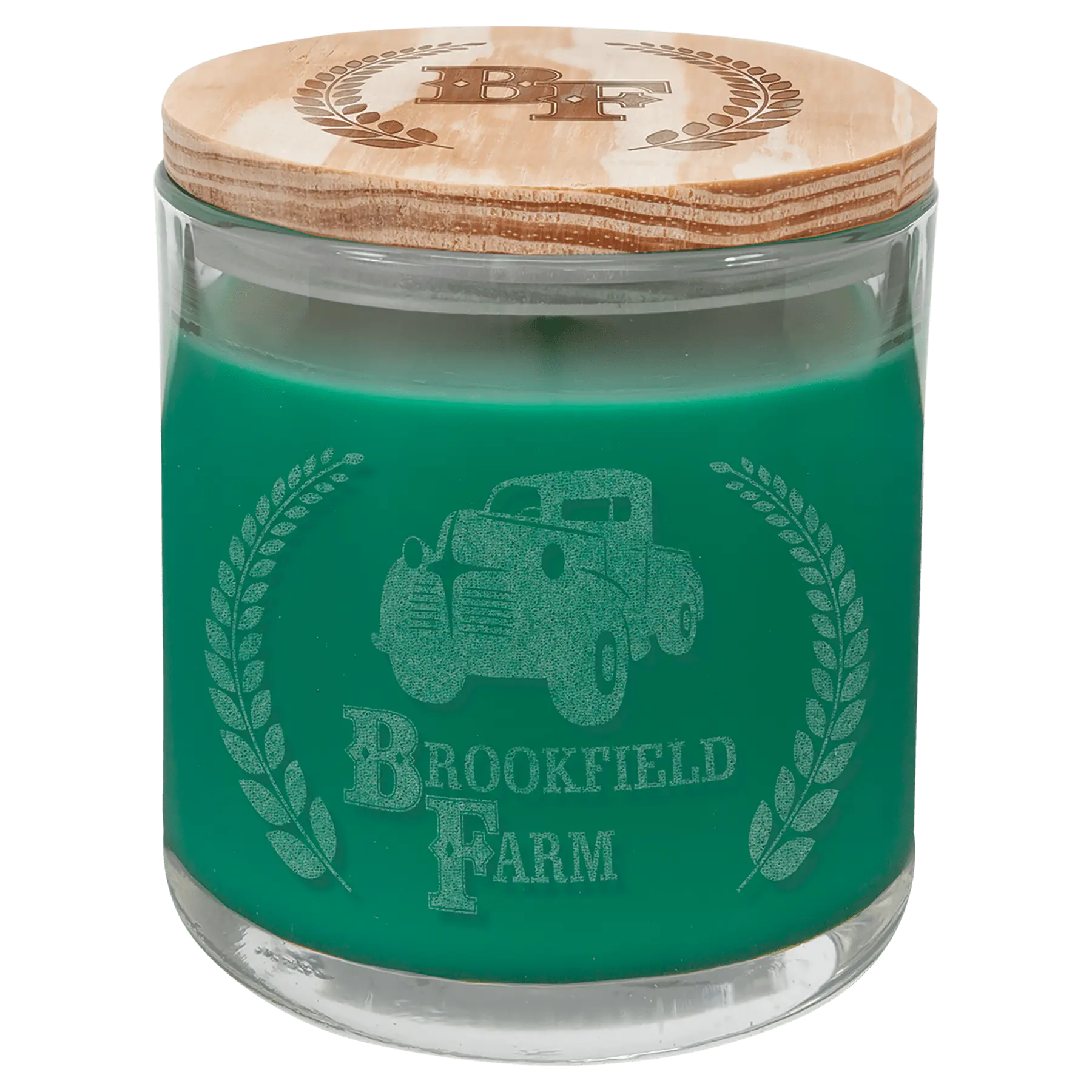 Candle in a Jar with Wood Lid - 14 oz. - Custom JDS