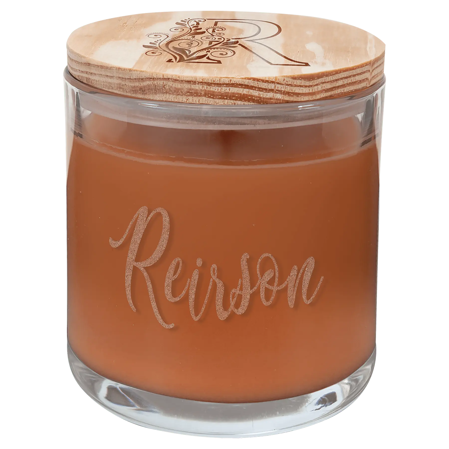 Candle in a Jar with Wood Lid - 14 oz. - Custom JDS