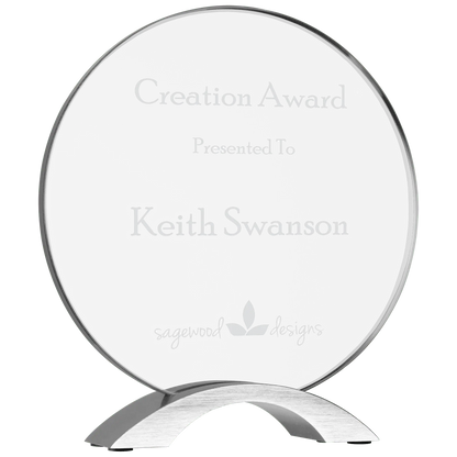 Cosmic Acrylic Award with Silver Base - Custom JDS