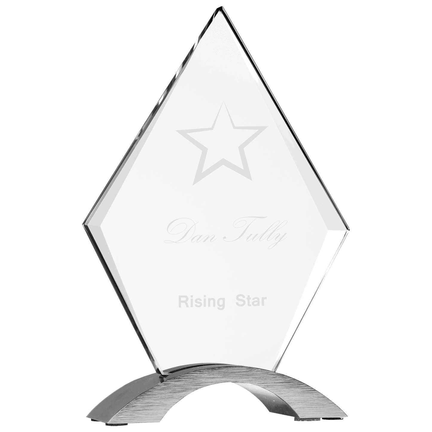 Cosmic Acrylic Award with Silver Base - Custom