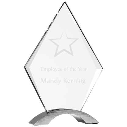 Cosmic Acrylic Award with Silver Base - Custom JDS