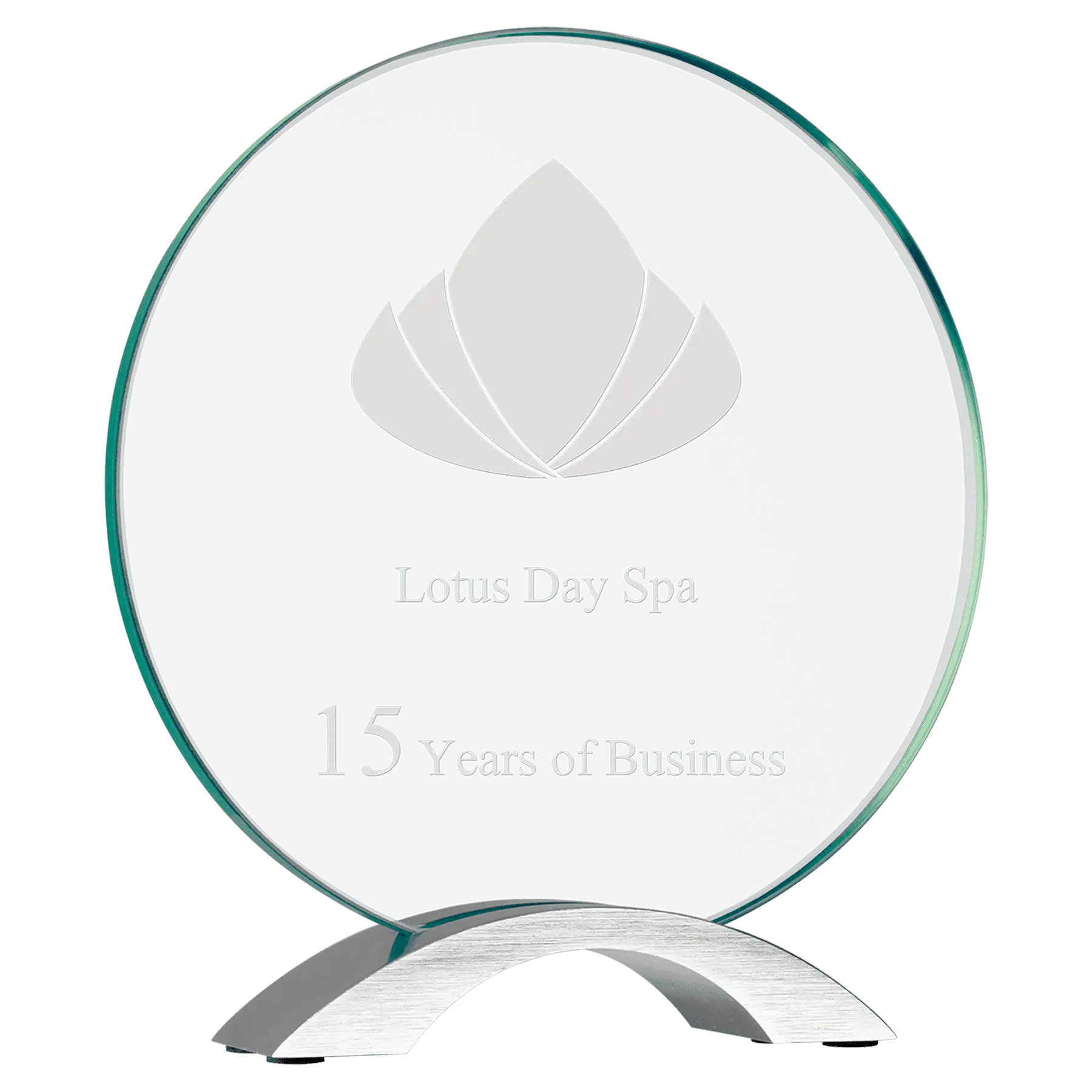 Cosmic Glass Award with Silver Base  - Custom JDS