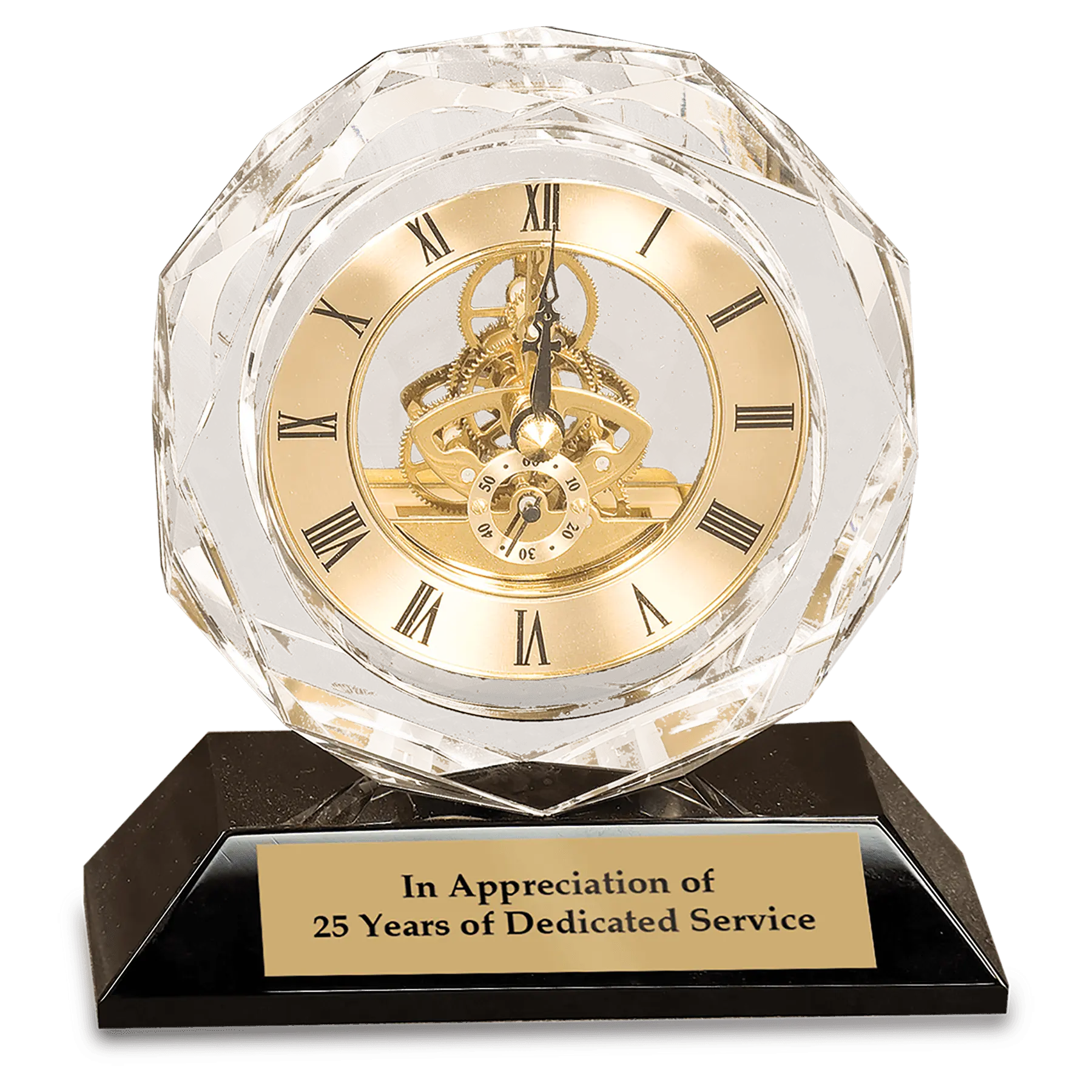 Clear Crystal with Clock JDS
