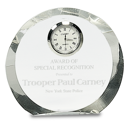 Clear Crystal with Clock JDS