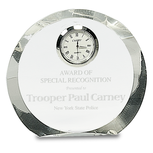 Clear Crystal with Clock JDS