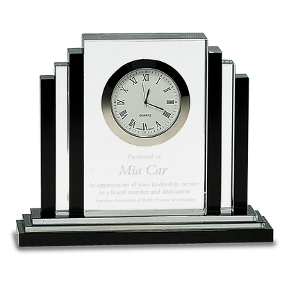 Clear Crystal with Clock JDS
