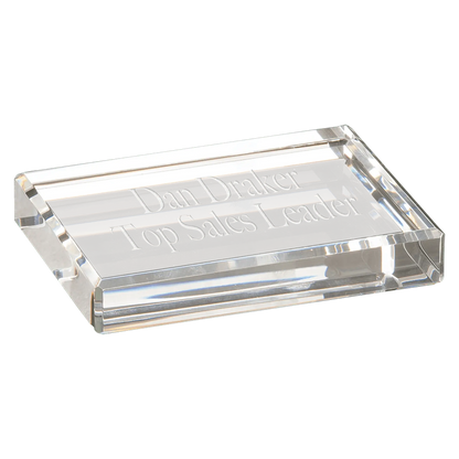 Crystal Paperweight JDS
