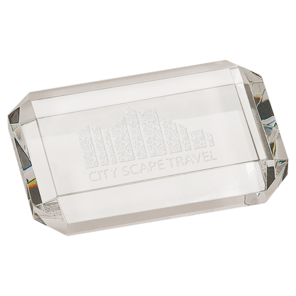 Crystal Paperweight JDS