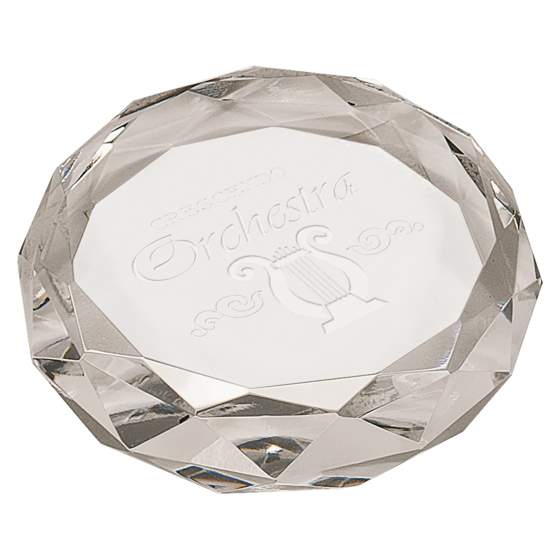 Crystal Paperweight JDS