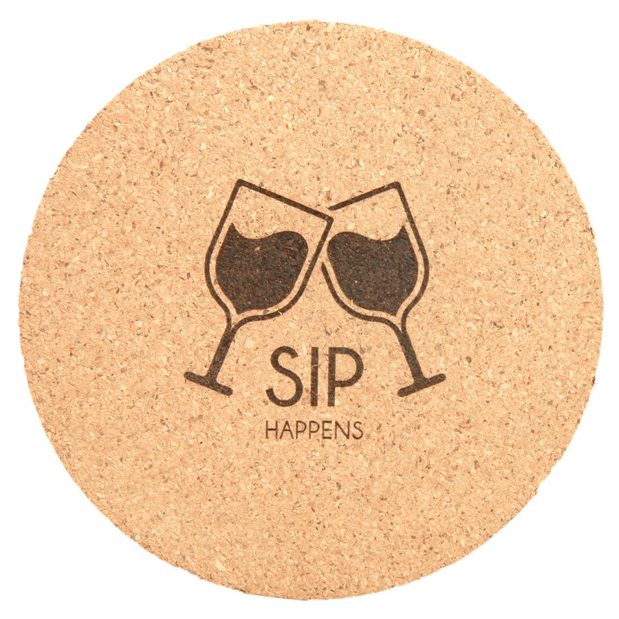 4" Cork Coaster - Custom