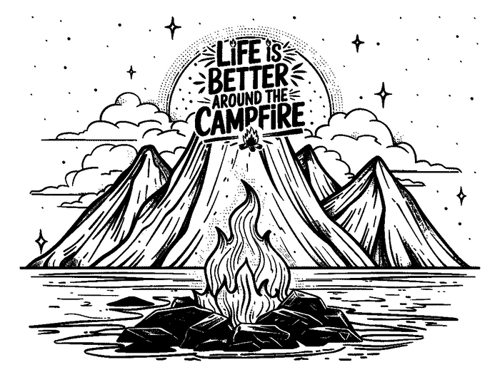 Life Is Better Around the Campfire