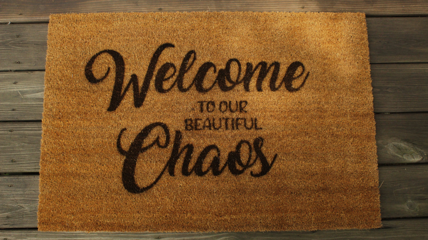 Coir Welcome Mat - Beacon Laser Creations LLC