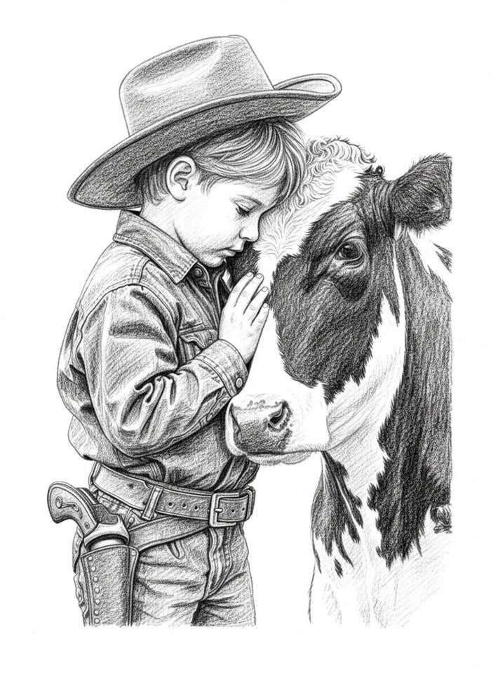 Cowboy and Calf
