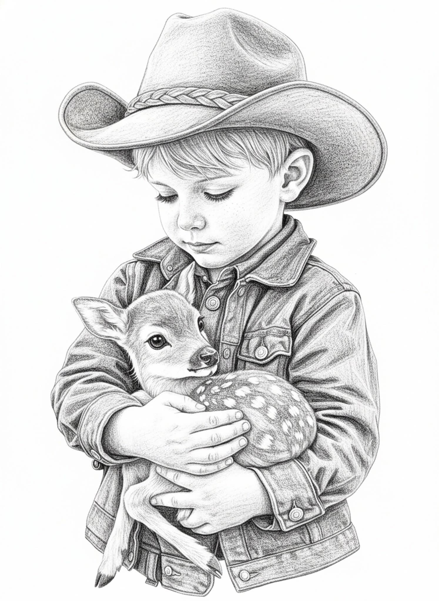 Cowboy and Fawn