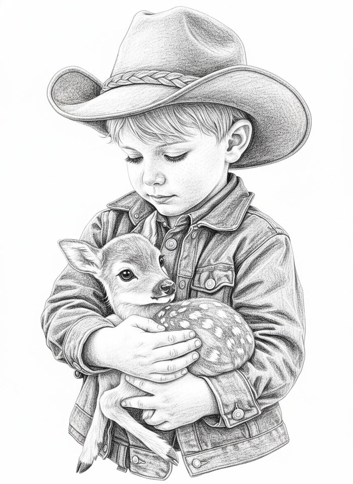 Cowboy and Fawn