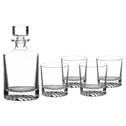 Decanter + 4 Glasses (Set) (Non-Etched)