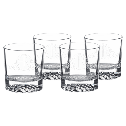 4 Rocks Glasses (Engraved)
