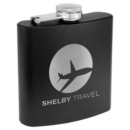 Powder Coated Stainless Steel Flask 6 oz. JDS