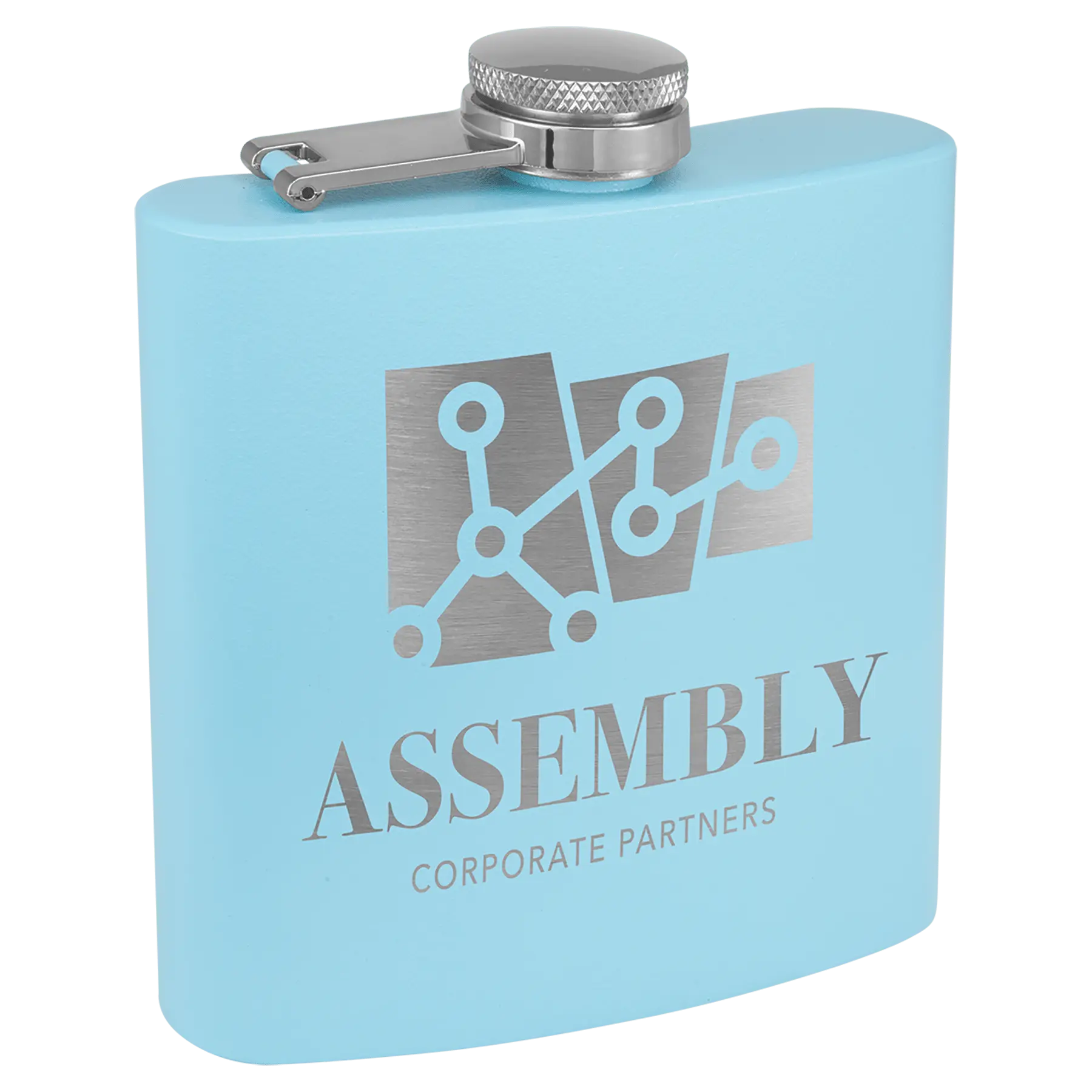 Powder Coated Stainless Steel Flask 6 oz. JDS