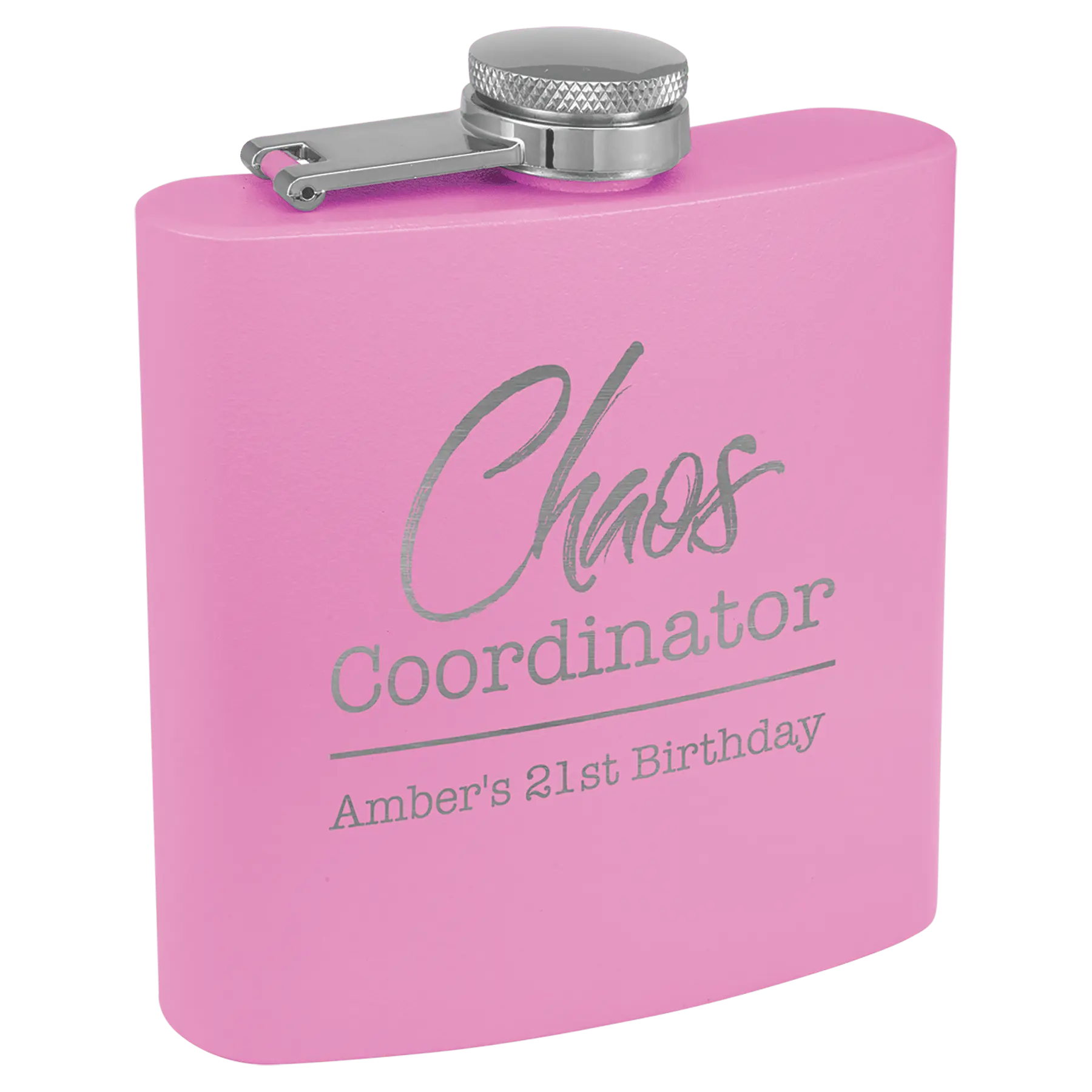 Powder Coated Stainless Steel Flask 6 oz. JDS