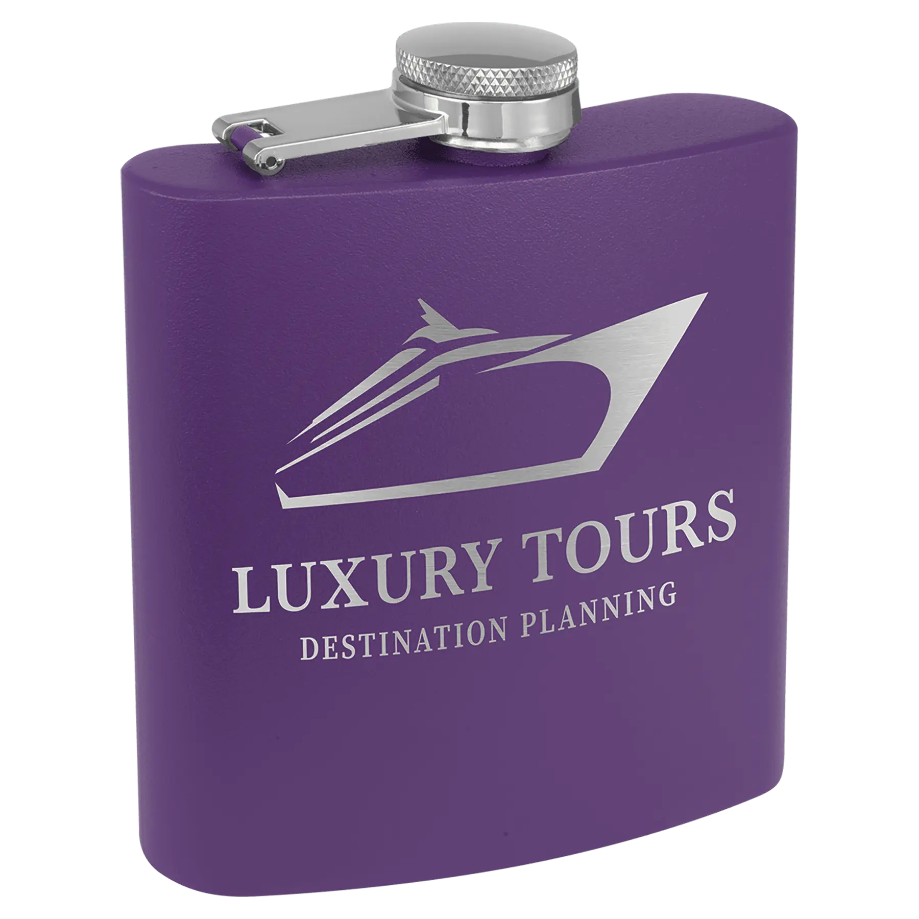Powder Coated Stainless Steel Flask 6 oz. JDS